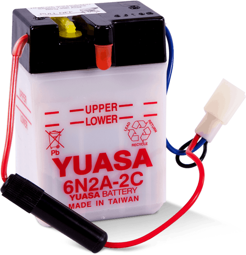 Yuasa Battery — Yuasa 6N2A-2C Conventional 6-Volt Battery