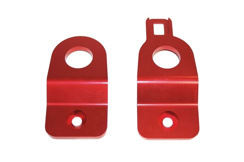 Torque Solution — Torque Solution Red Radiator Stay Bracket: 02-07 Subaru Impreza (Inc WRX / STI)