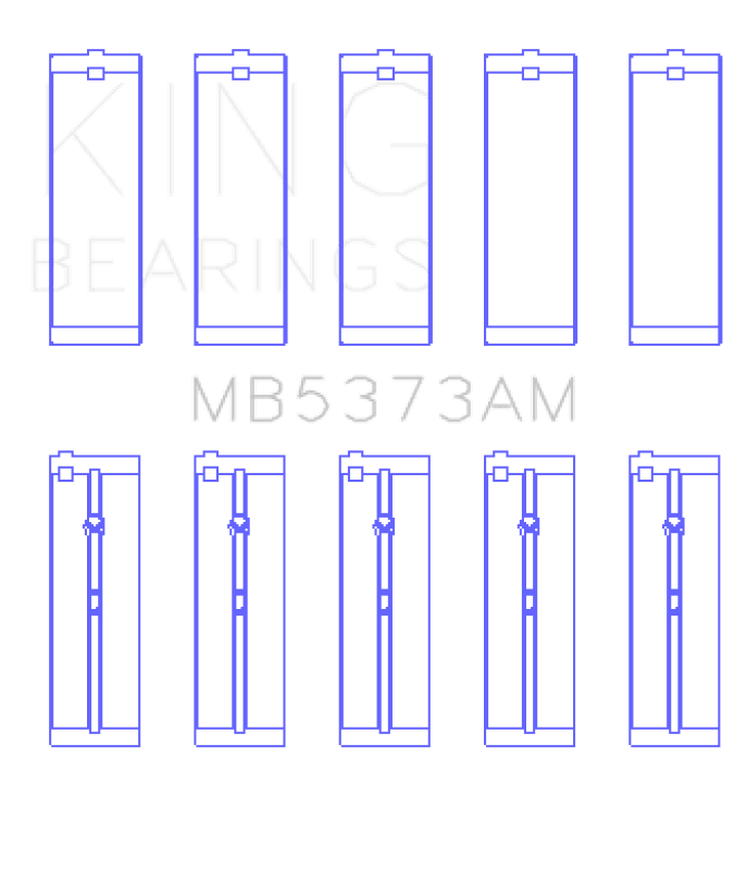 King Engine Bearings — King Engine Bearings Nissan Ga14DE/Ga16DE/Qg18DE (Size +0.75mm) Main Bearing Set
Engine Bearing
