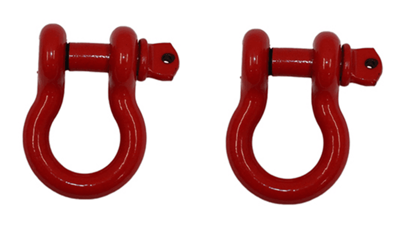 Fishbone Offroad — Fishbone Offroad D Ring 3/4In Red 2 Piece Set