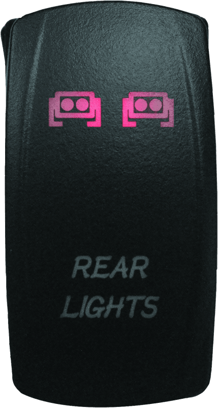 DragonFire Racing — Dual LED Switch, Laser-Etched, Rear Light On/Off, Red