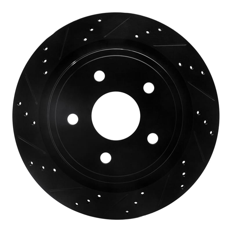 R1 Concepts — R1 02-24 Chrysler ASPEN Rear Left Drilled & Slotted Black Brake Rotor
R1 Brake Rotor Drill