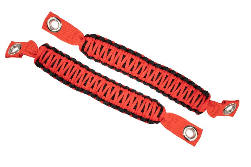 Fishbone Offroad — Fishbone Offroad 07-18 Wrangler JK A Pillar Sound Bar Red Paracord Grab Handles
