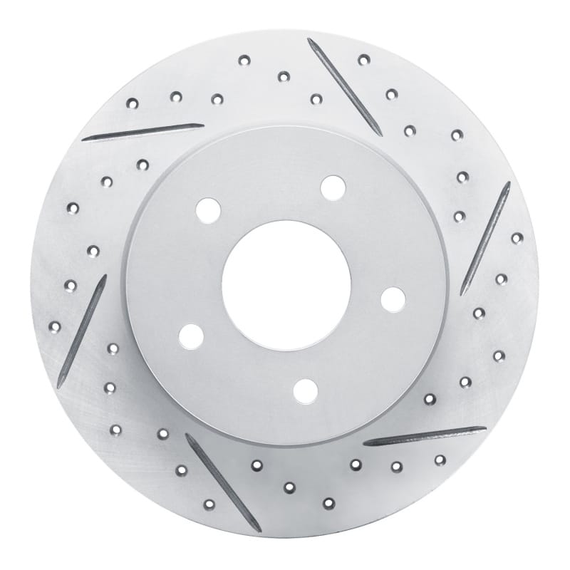 R1 Concepts — R1 19-26 Nissan Sentra Rear Right Drilled & Slotted Geo-Carbon Rotor