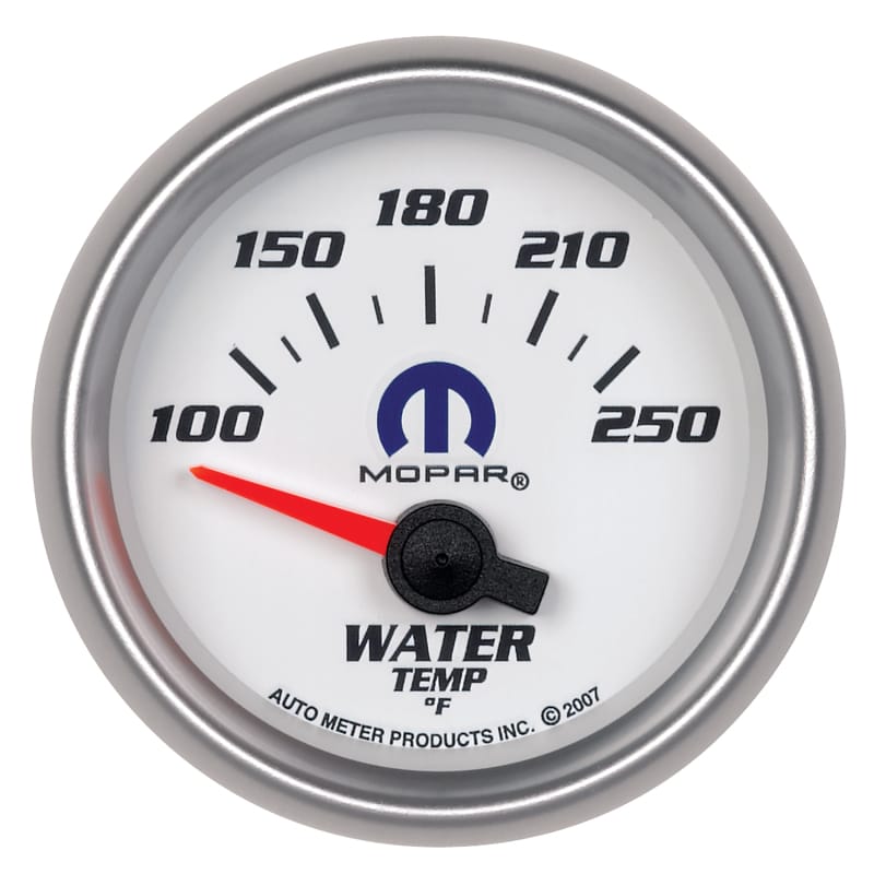 AutoMeter — Autometer Mopar 52.4mm SSE 100-250 Degree F Water Temperature Gauge
MOPAR #77060038, 2-1