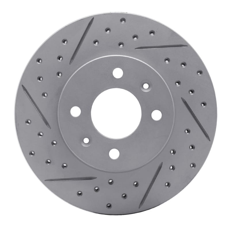 R1 Concepts — R1 12-25 Dodge Attitude (Mexico) Front Right Drilled & Slotted Geo-Carbon Rotor