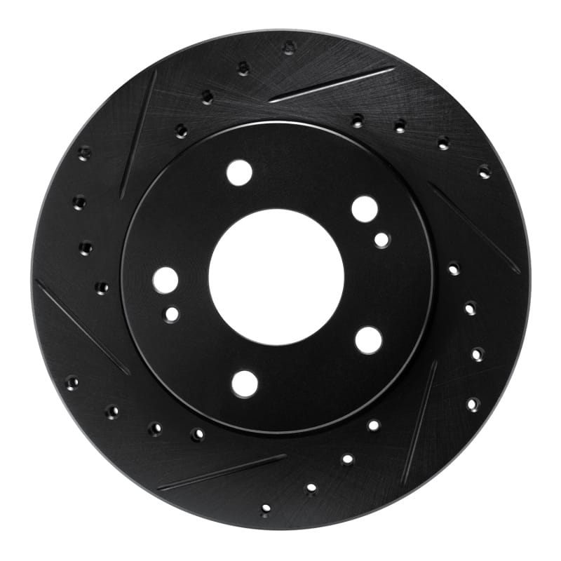 R1 Concepts — R1 90-90 Plymouth Laser Front Left Drilled & Slotted Black Brake Rotor
R1 Brake Rotor Drill