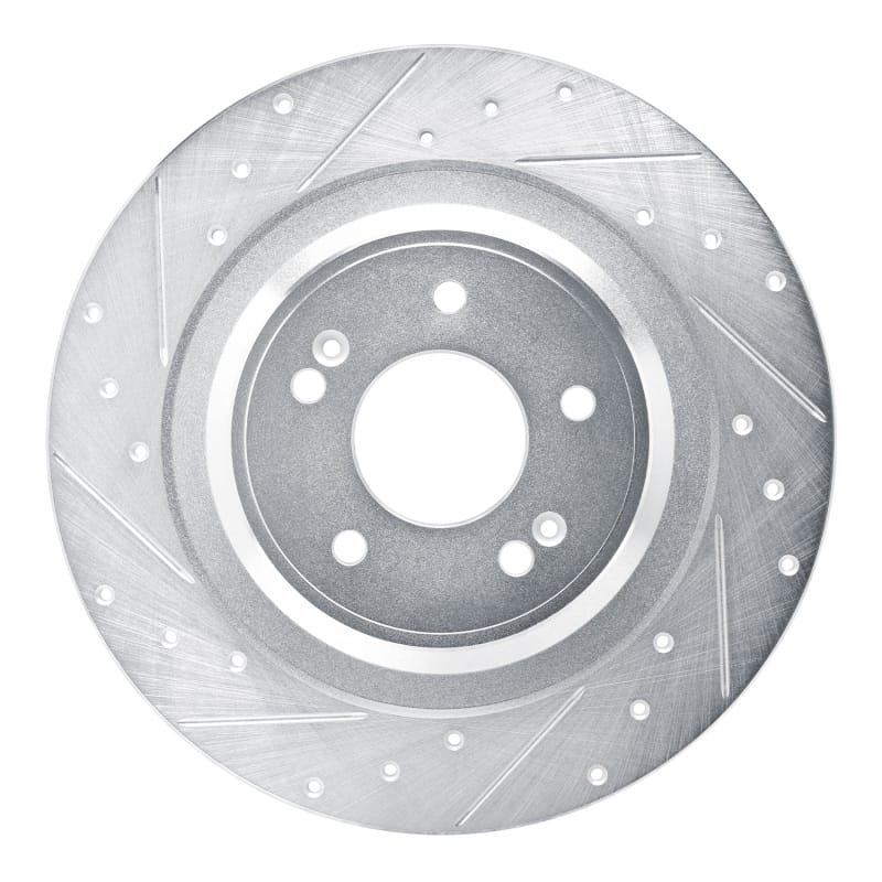 R1 Concepts — R1 22-25 Hyundai SANTA FE Rear Left Drilled & Slotted Silver Brake Rotor
R1 Brake Rotor Drill