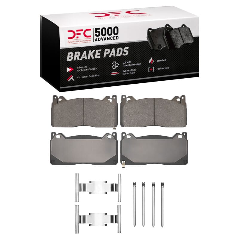 DFC — DFC 16-20 Ford Mustang Front 5000 Advanced Low Metallic Brake Pads and Hardware Kit
DFC Brake Pad Set