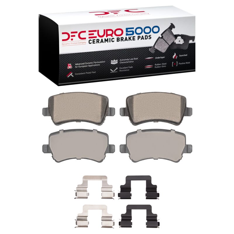 DFC — DFC 07-18 Volvo XC60/S60/V60/S80 Rear Euro 5000 Ceramic Brake Pads and Hardware Kit
DFC EURO Pads + HW