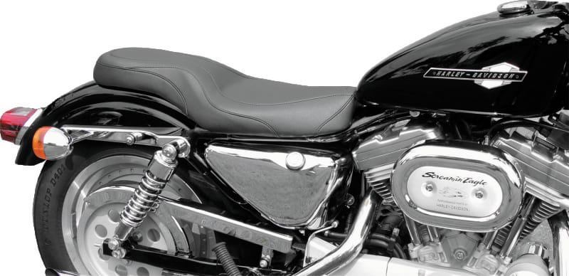 Mustang Motorcycle — Mustang 82-03 Harley Sportster DayTripper 1PC Seat - Black