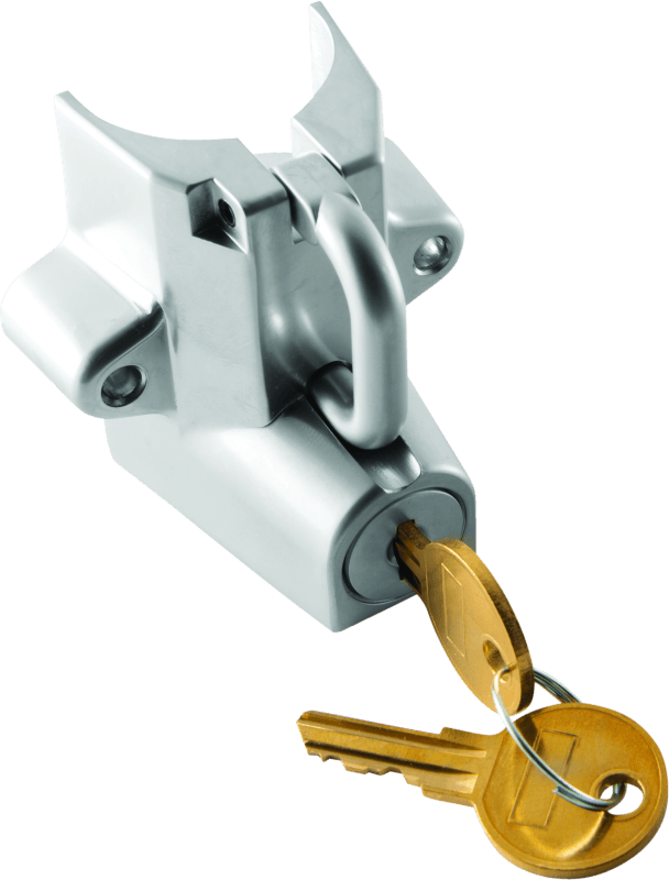 Bikers Choice — Bikers Choice Chrome Motorcycle Helmet Lock Fits 7/8 - 1 1/4 Tubing