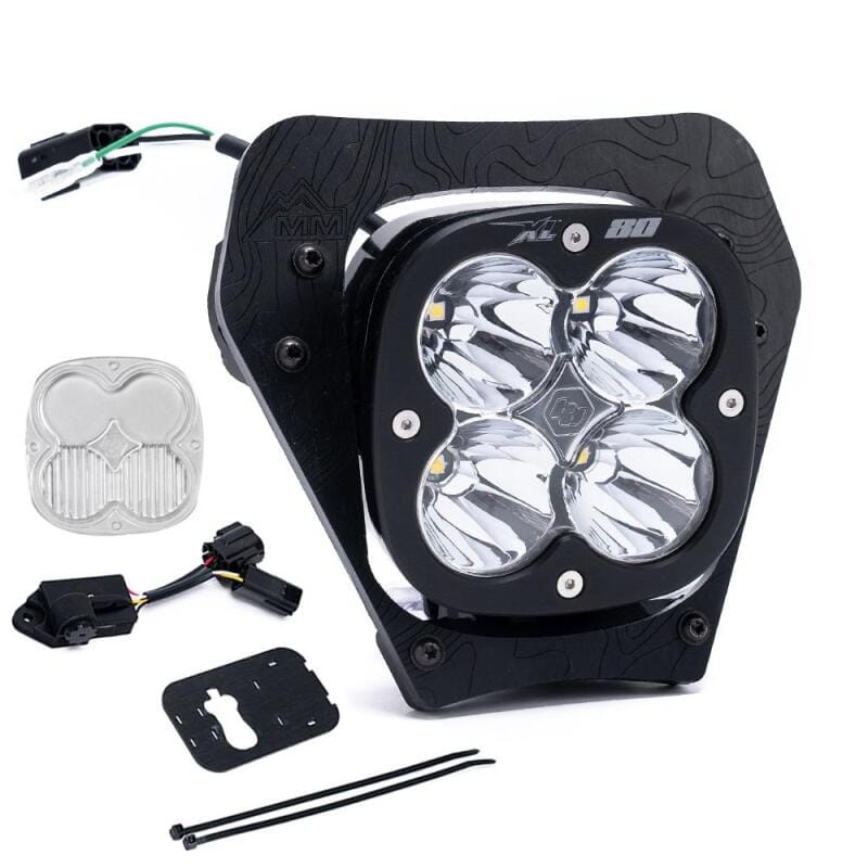 Baja Designs — Baja Designs 2024 KTM 350 EXC-F/ 350 XW-F/ 450 XCF-W XL80 (D/C) Headlight Kit w/ Dimmer