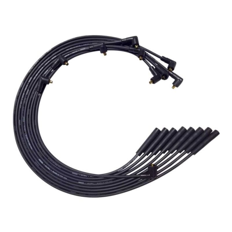 Moroso — Moroso Chrysler Mopar 361/383/400/440 Str Plug End Non-HEI Unsleeved Ultra Spark Plug Wire Set - Blk