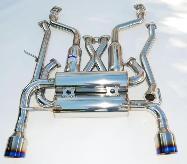 Invidia — Invidia 07+ Infiniti G37 Coupe Gemini Single Layer Titanium Tip Cat-back Exhaust