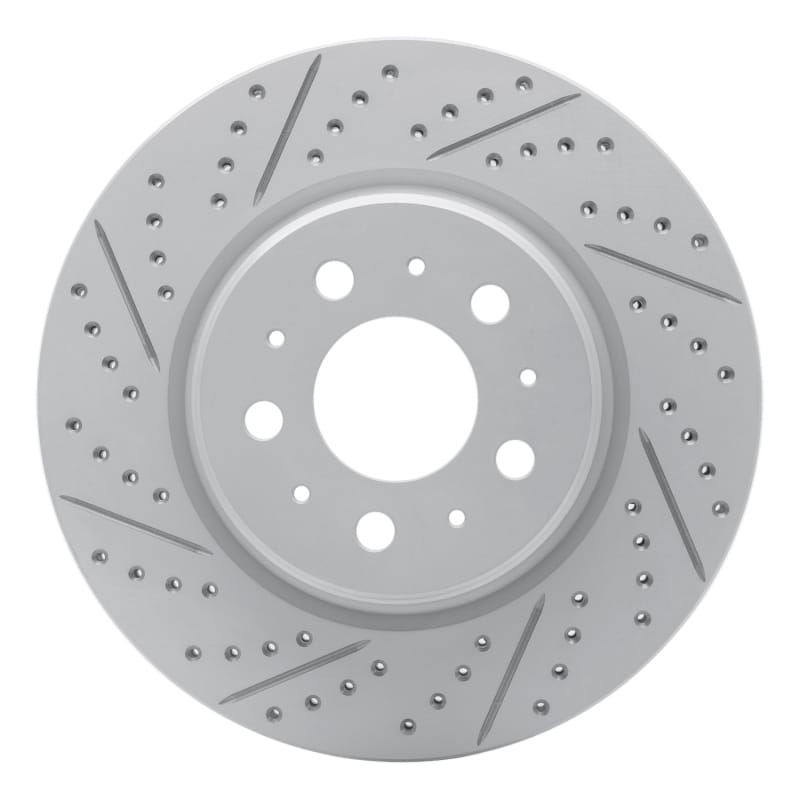 R1 Concepts — R1 17-25 Tesla Model 3 Front Left Drilled & Slotted Geo-Carbon Rotor