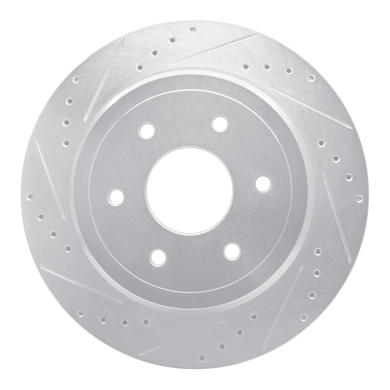 R1 Concepts — R1 16-24 Nissan Titan XD Rear Left Drilled & Slotted Silver Brake Rotor
R1 Brake Rotor Drill