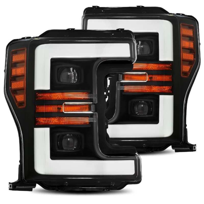 AlphaRex — AlphaRex 17-19 Ford F-250 SD PRO-Series Proj Headlight Plnk Style Matte Blk w/Activ Light/Seq Signal
Projector Headlights