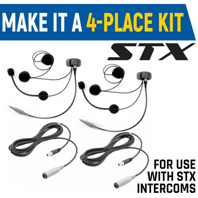 Rugged Radios — Rugged Radios Rear Seat Expansion Kit w/ Helmet Kits or Headsets /AlphaBass Headset - Over the Head