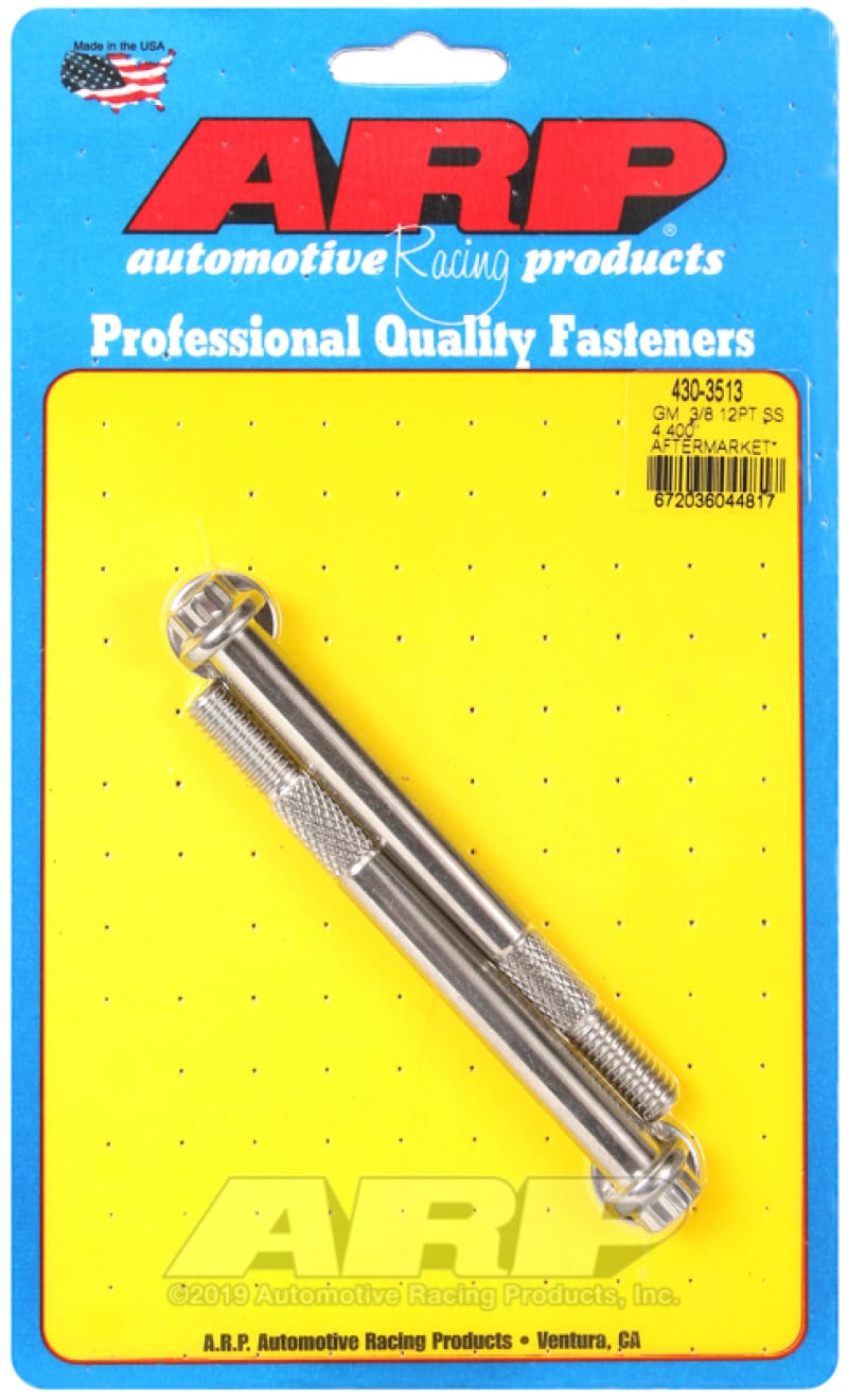 ARP — ARP GM 3/8 X 4.400in 12pt SS Starter Bolt Kit