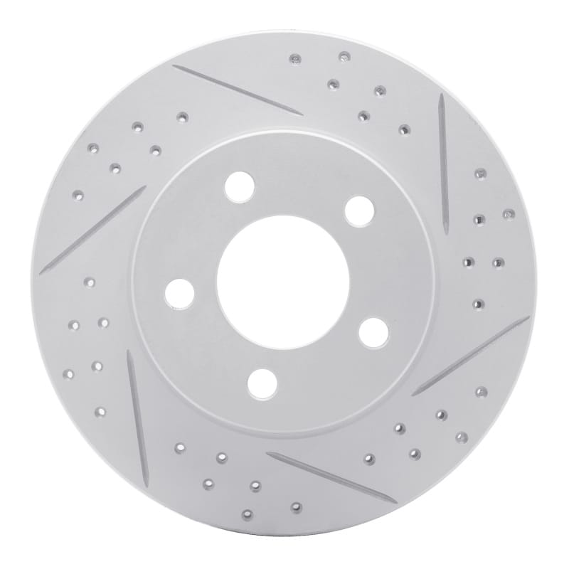 R1 Concepts — R1 95-02 Ford Explorer Front Right Drilled & Slotted Geo-Carbon Rotor
