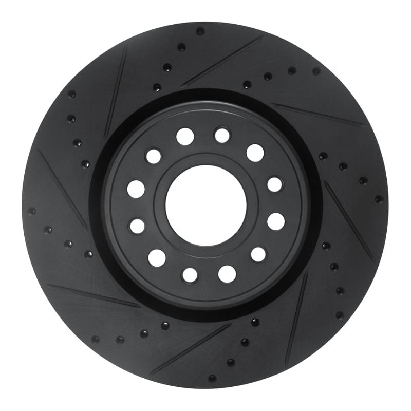 R1 Concepts — R1 19-25 Ram 1500 Front Left Drilled & Slotted Black Brake Rotor
R1 Brake Rotor Drill