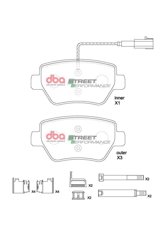DBA — DBA 15-16 Maserati Quattroporte (w/360mm Front Rotor) SP Performance Front Brake Pads
Brake Pad