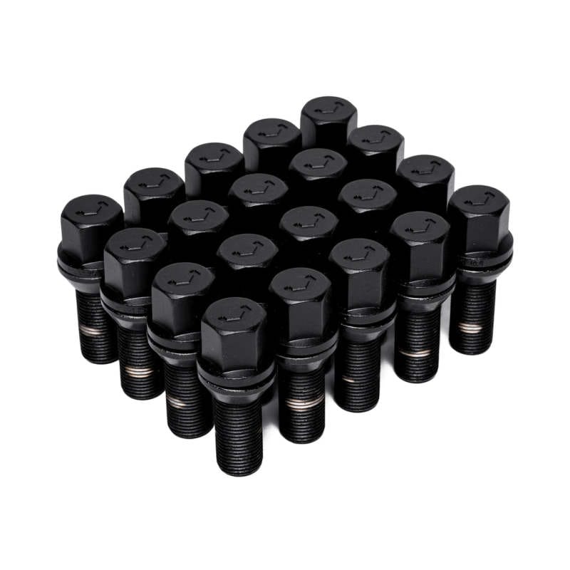 Vossen — Vossen Lug Bolt - 14x1.25 - 30mm - 17mm Hex - Cone Seat - Black (Set of 20)