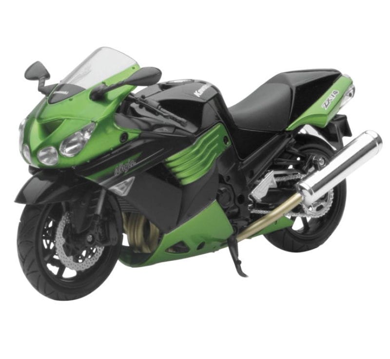 New Ray Toys — New Ray Toys Kawasaki ZX-14 Street Bike (Green) Scale/ - 1:12