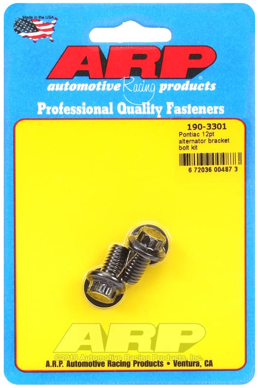ARP — ARP Pontiac 12pt Alternator Bracket Bolt Kit