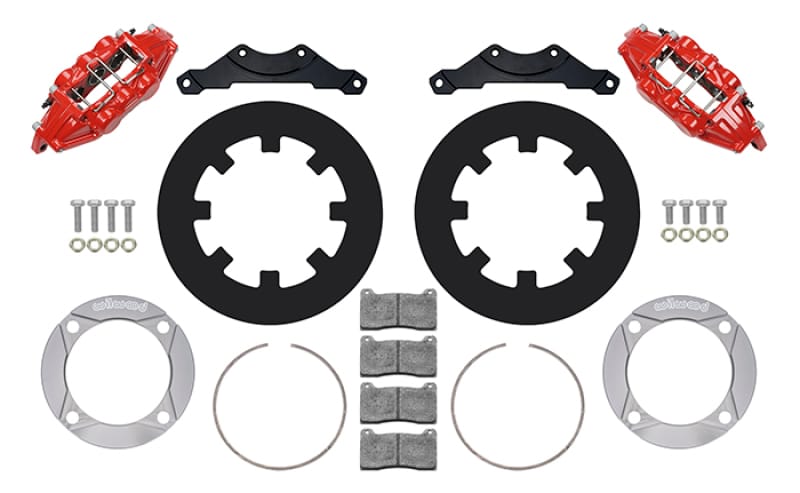 Wilwood — Wilwood 2014+ Polaris RZR XP 1000 Rear Kit 11.25in - Red