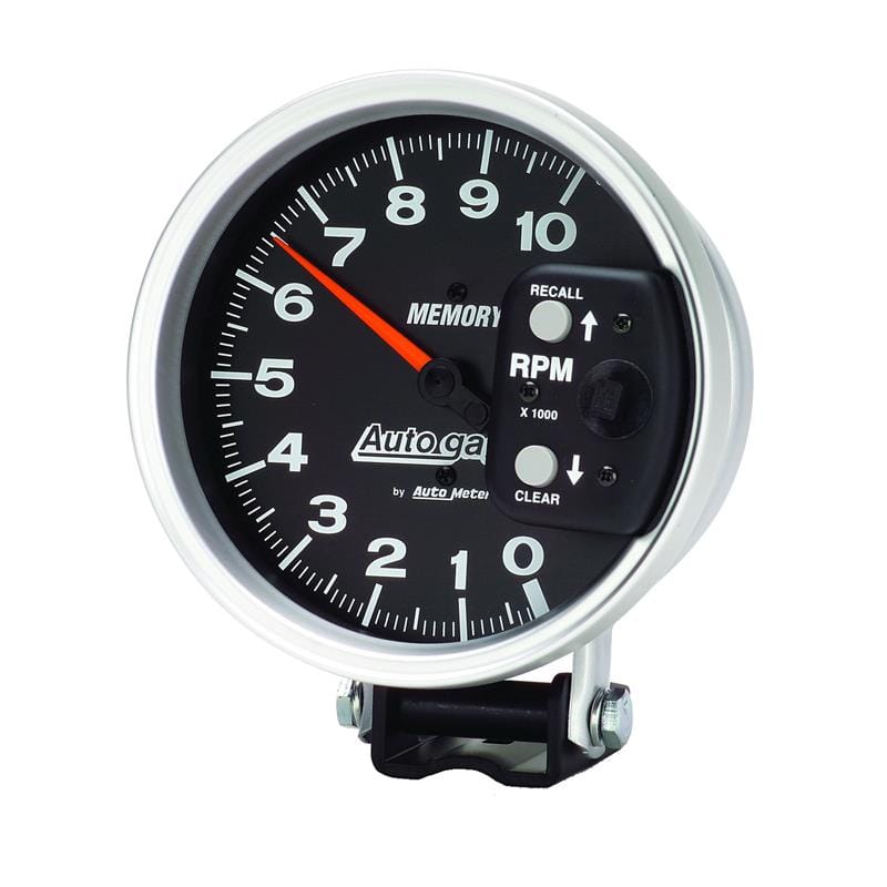 AutoMeter — Autometer 5 inch 10,000 RPM w/ Peak Memory Pedestal Tachometer Auto Gauge - Black
GA 5" 10KRPM MEM AG