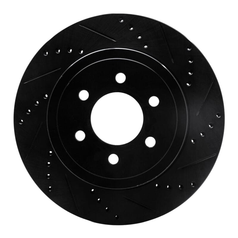 R1 Concepts — R1 03-04 Dodge Dakota 4WD Front Right Drilled & Slotted Black Brake Rotor
R1 Brake Rotor Drill
