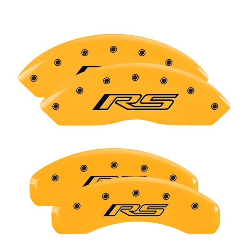 MGP — MGP 4 Caliper Covers Engraved Front & Rear Gen 5/RS Yellow finish black ch
Caliper Covers