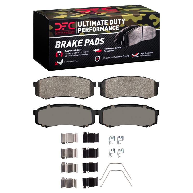 DFC — DFC 93-24 Lexus GX470 Rear Ultimate Duty Performance Brake Pads and Hardware Kit
DFC Brake Pad Set