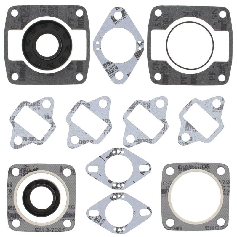 Vertex Pistons — Vertex Gaskets JLO-Cuyuna 340/2 4 Bolt Head FC/2 Complete Gasket Kit w/ Oil Seals