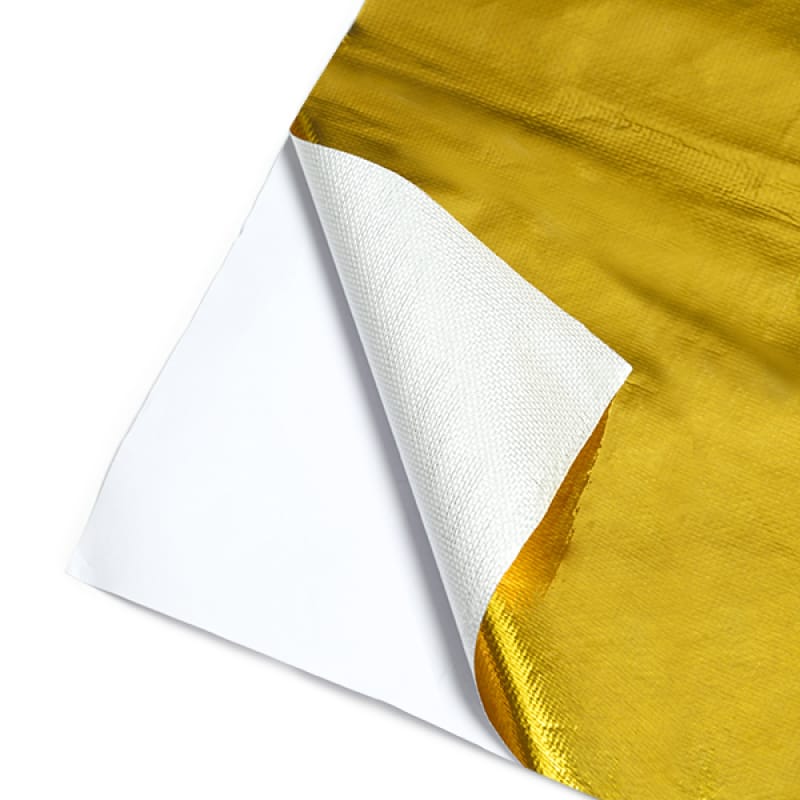 Mishimoto — Mishimoto Gold Reflective Barrier w/ Adhesive Backing 24 inches x 24 inches
