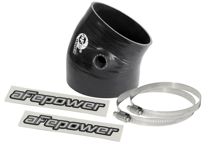 aFe — aFe Magnum FORCE Intake Coupling Kit (4-3/8 IN ID to 3-3/4 IN ID x 30 Deg.) Elbow Coupler - Black
Intake Coupling Kit