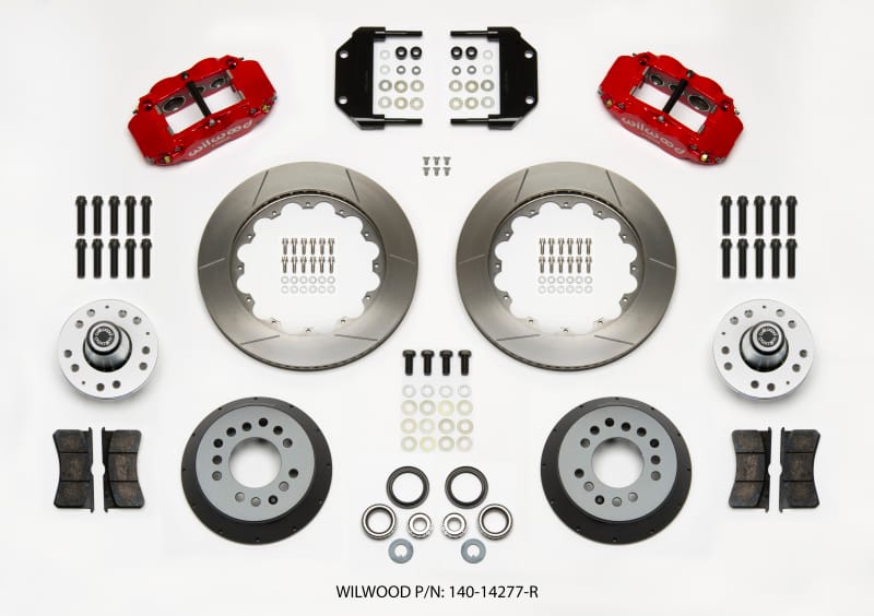 Wilwood — Wilwood Narrow Superlite 6R Front Hub Kit 14.00in Red Magnum Force Drop Spindle
BRAKE KIT