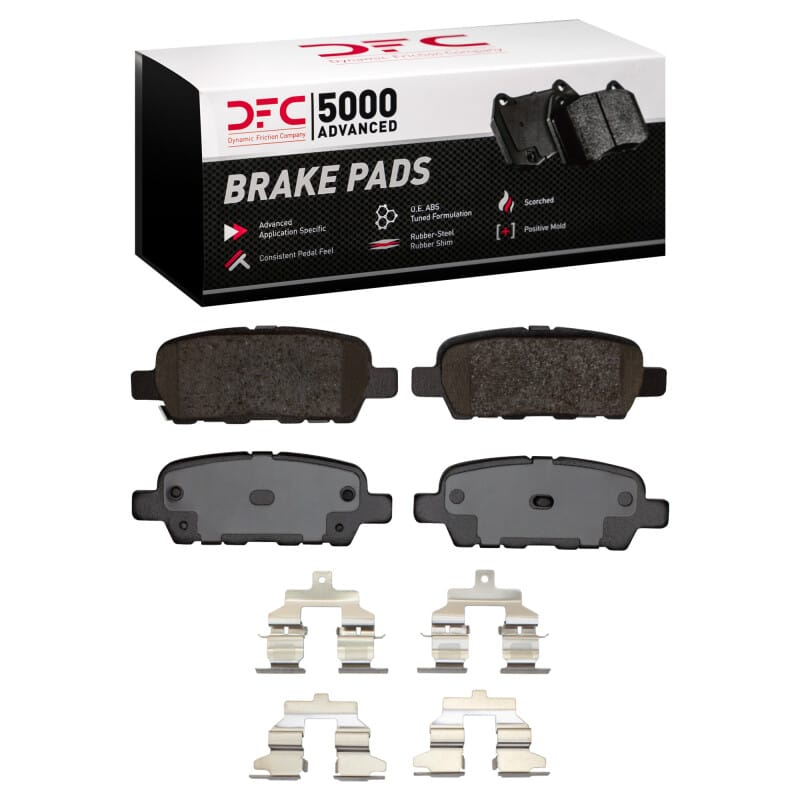 DFC — DFC 02-25 Nissan Maxima Rear 5000 Advanced Ceramic Brake Pads and Hardware Kit
DFC Brake Pad Set