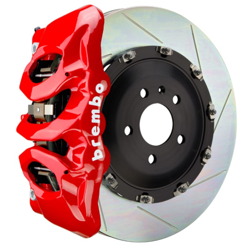 Brembo — Brembo 25+ BMW X3 30 xDrive (G45) Front GT BBK 6 Piston Cast 380x34 2pc Rotor Slotted Type-1 - Red