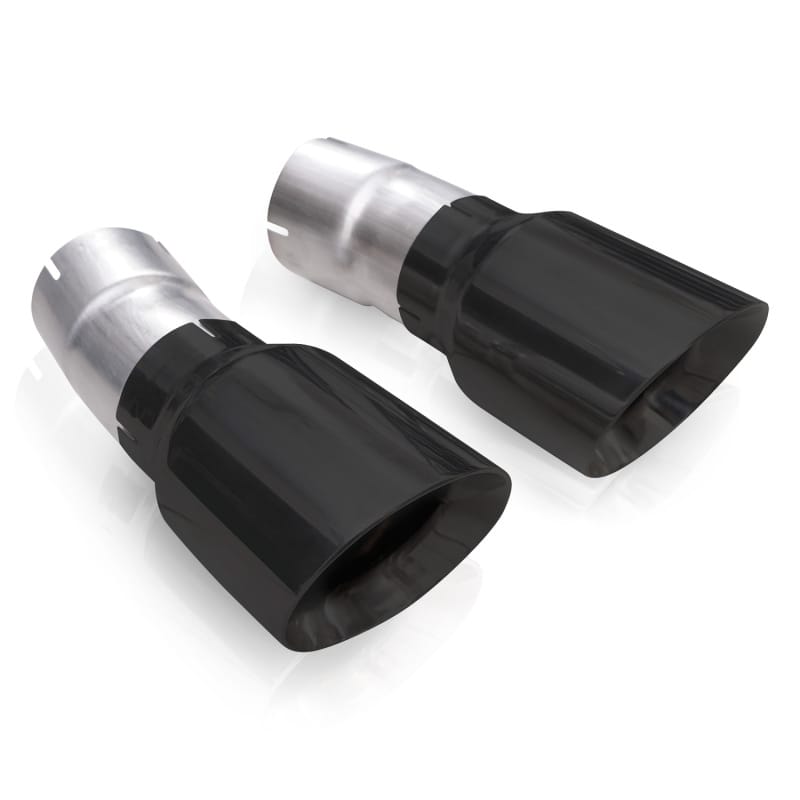 Stainless Works — Stainless Works 4in Double Wall Slash-Cut Black Tip Kit
