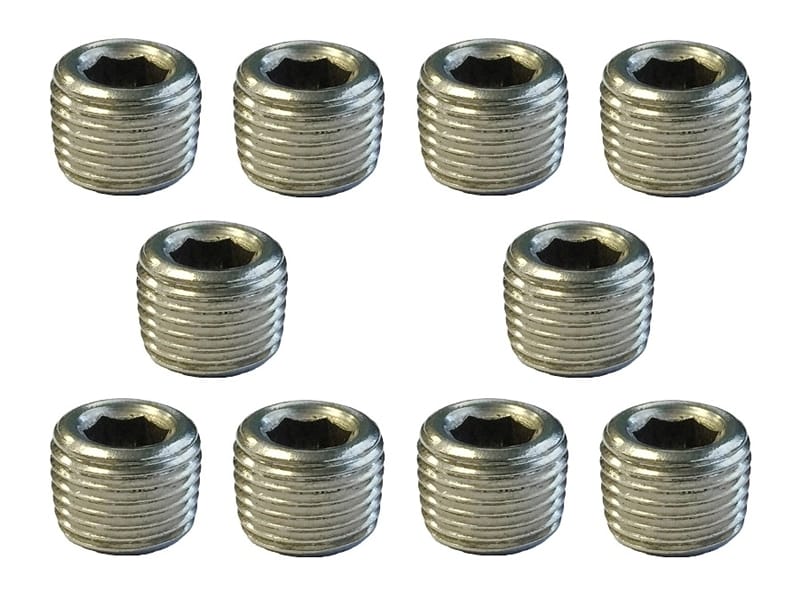 Torque Solution — Torque Solution Stainless Steel 1/8 in NPT Plug: Universal 10 Pack