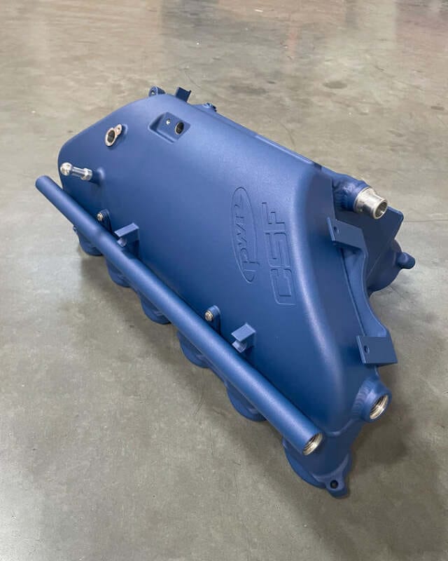 CSF — CSF BMW M2/M3/M4 S58 (G8X) Charge-Air Cooler Manifold - Peppa Blue