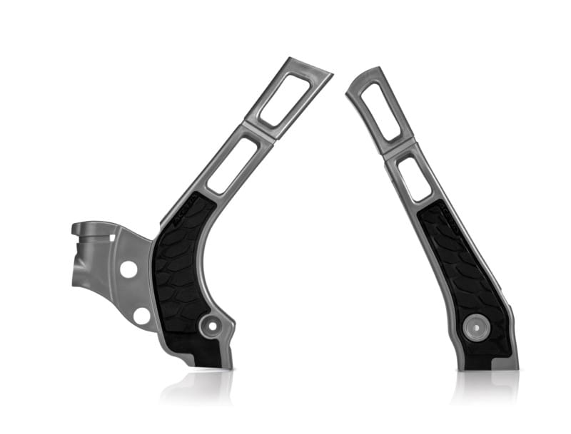 Acerbis — Acerbis 21-24 Fantic XE/XX/ 05-24 Yamaha YZ125/250/YZ125X/YZ250XFrame Guard X Grip - Silver/ Black