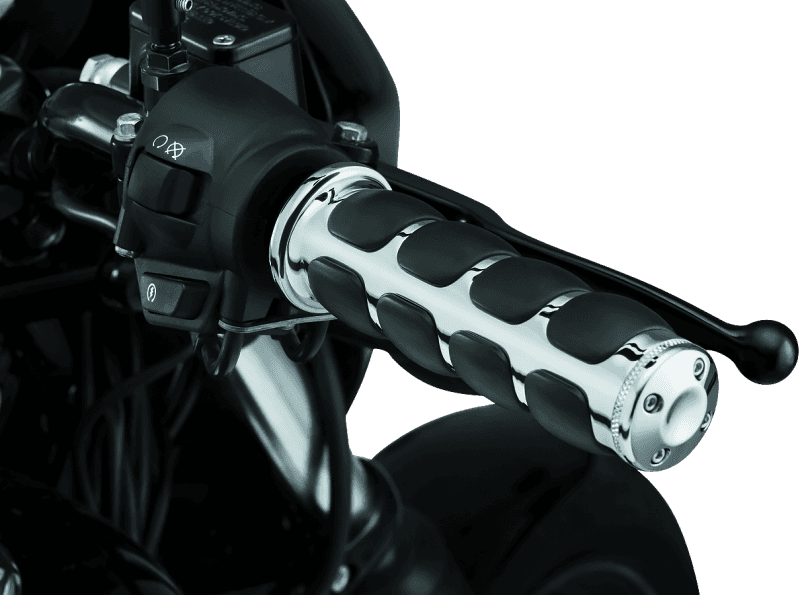 Kuryakyn — Premium ISO Grips Without Throttle Boss Throttle-By-Wire Chrome
