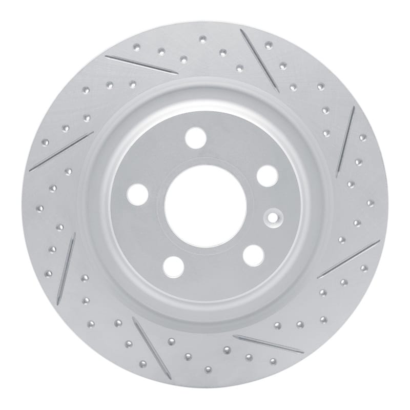 R1 Concepts — R1 19-25 Volvo Xc40 Rear Right Drilled & Slotted Geo-Carbon Rotor