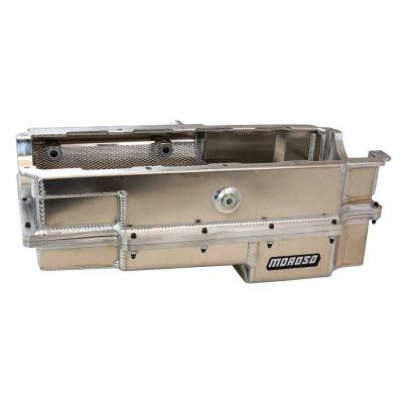 Moroso — Moroso CN/Energy MFG/DRCE2 2-Piece Wet Sump Aluminum Oil Pan w/Double Power Kick Outs