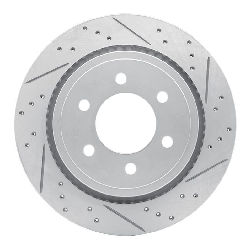 R1 Concepts — R1 15-17 Ford F-150 4WD Rear Right Drilled & Slotted Geo-Carbon Rotor