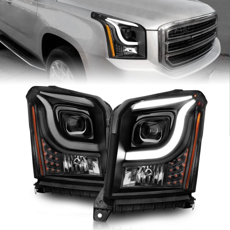 ANZO — ANZO 15-17 GMC Yukon/Yukon XL Projector Headlights Black Housing/Clear Lens (w/ Light Bars)
Head Light Set
HdLtSet